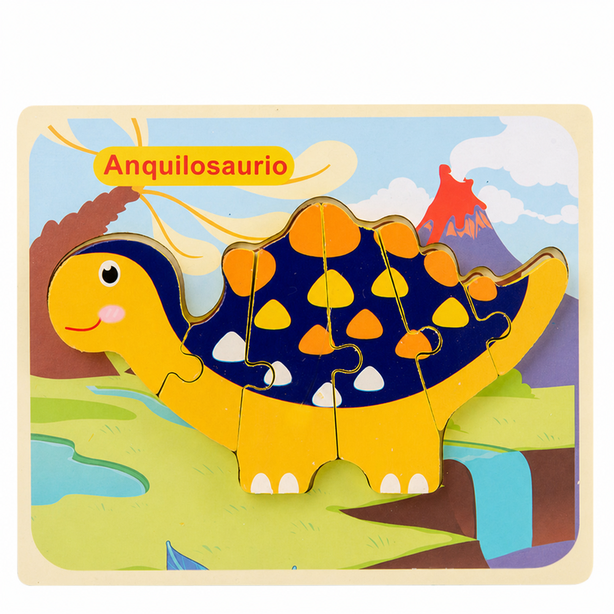 Rompecabezas de Dinosaurios de Madera para Niños 3D