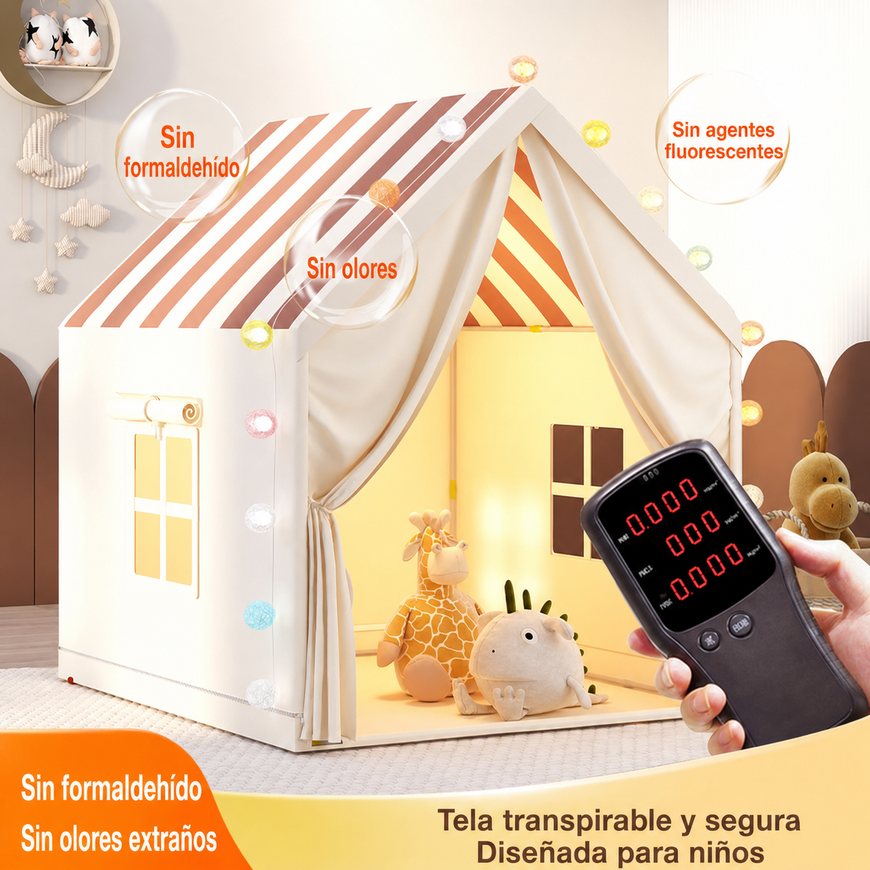 Casita Tienda de Juego Infantil de Tela para Niños - 3