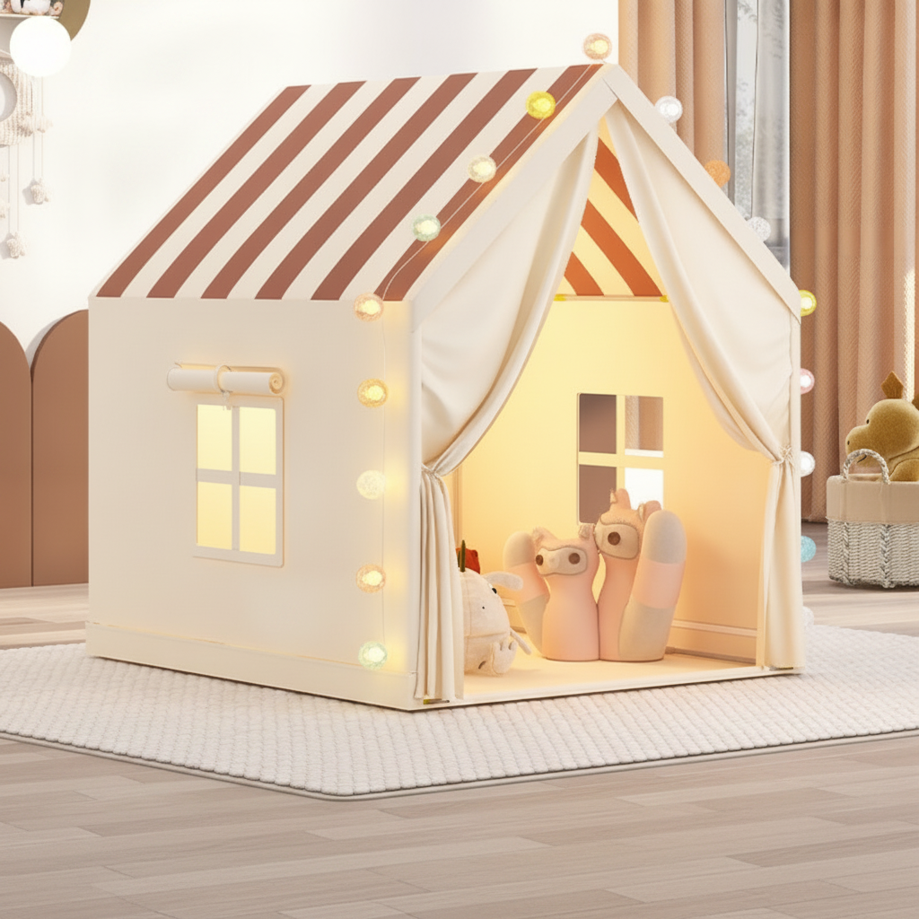 Casita Tienda de Juego Infantil de Tela para Niños - 7