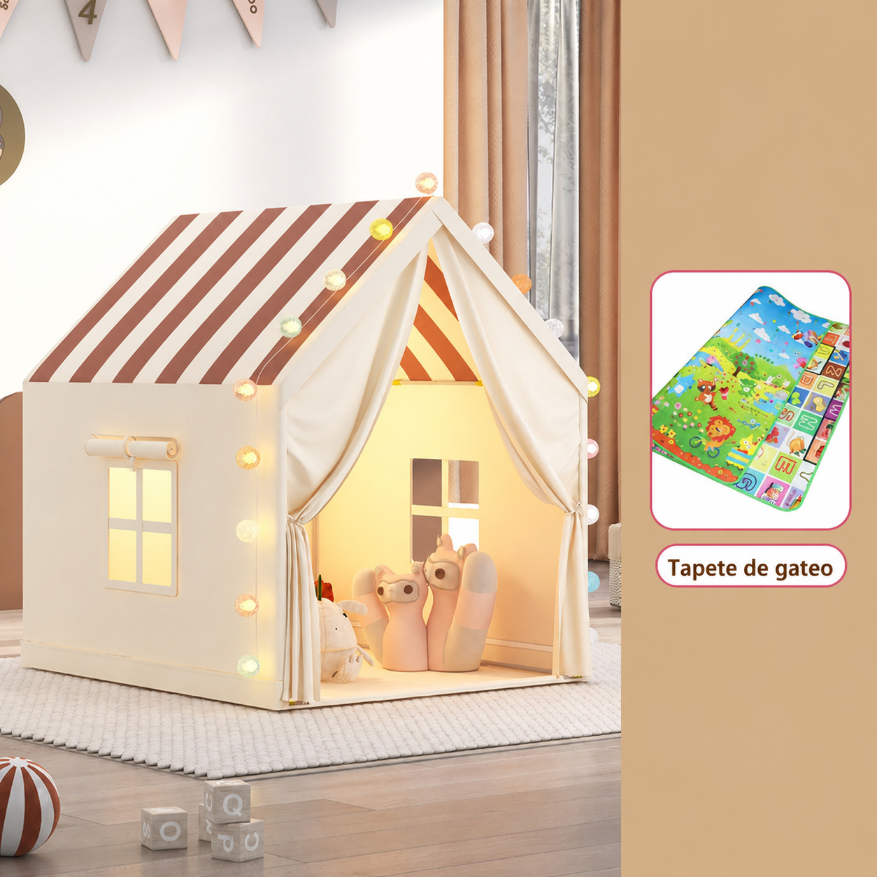 Casita Tienda de Juego Infantil de Tela para Niños