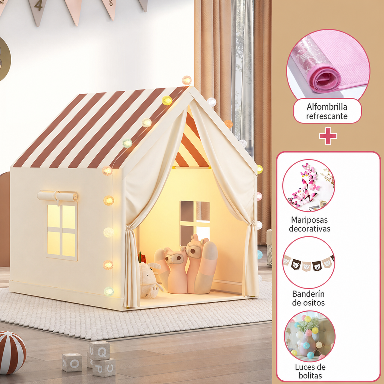 Casita Tienda de Juego Infantil de Tela para Niños