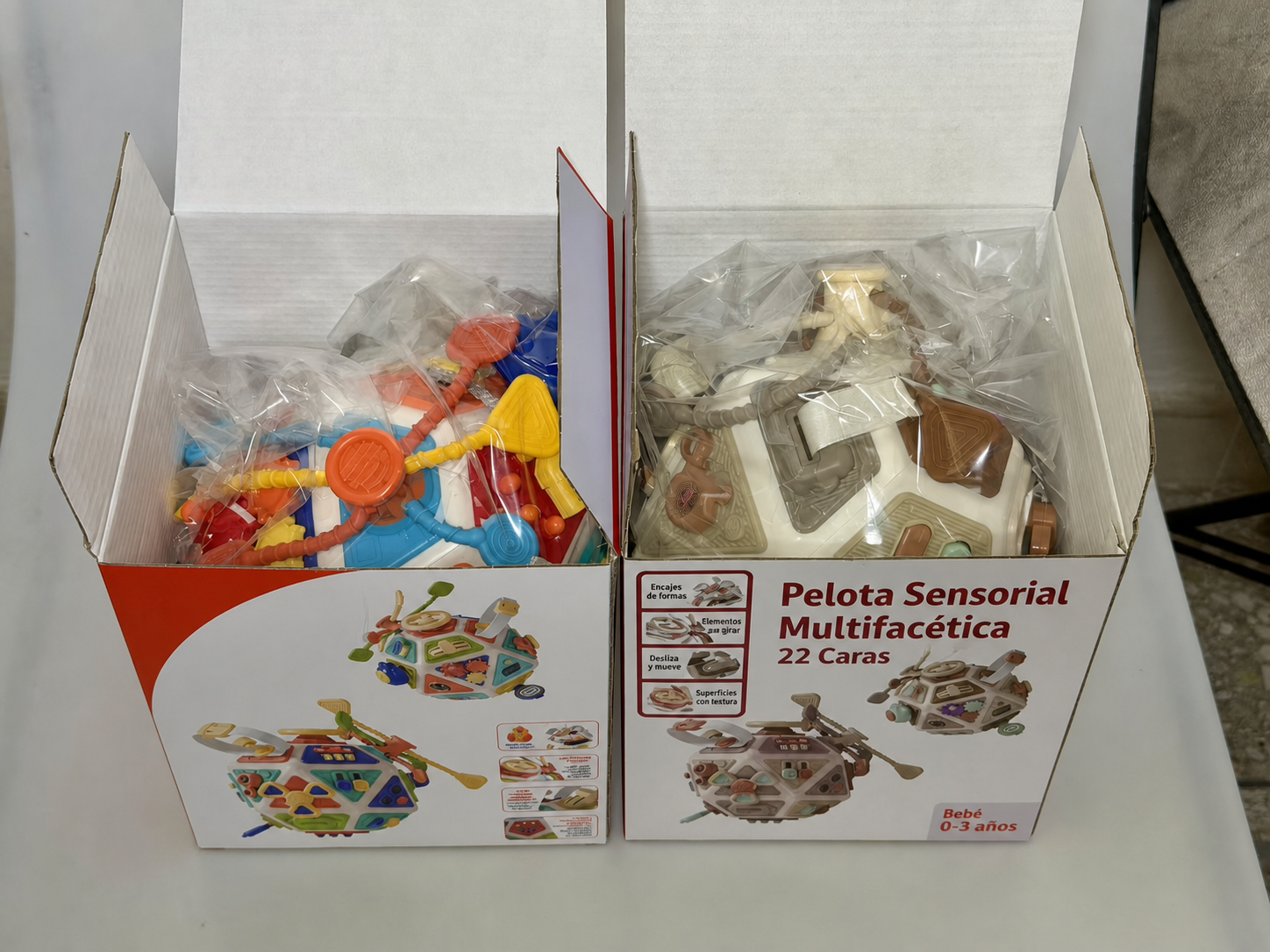 Pelota Sensorial Multifacética 22 Caras Bebé 0-3 años - 12