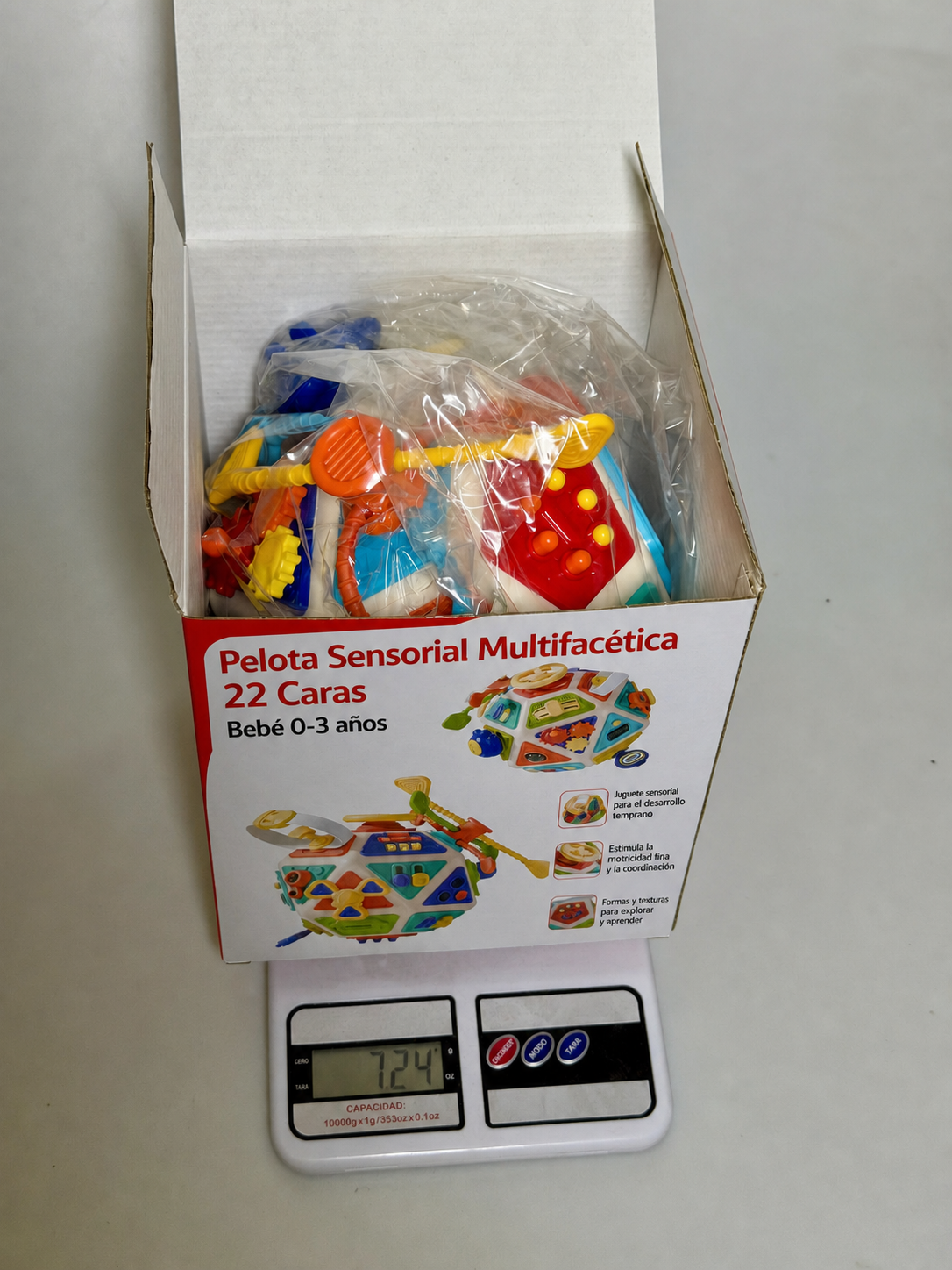Pelota Sensorial Multifacética 22 Caras Bebé 0-3 años - 13