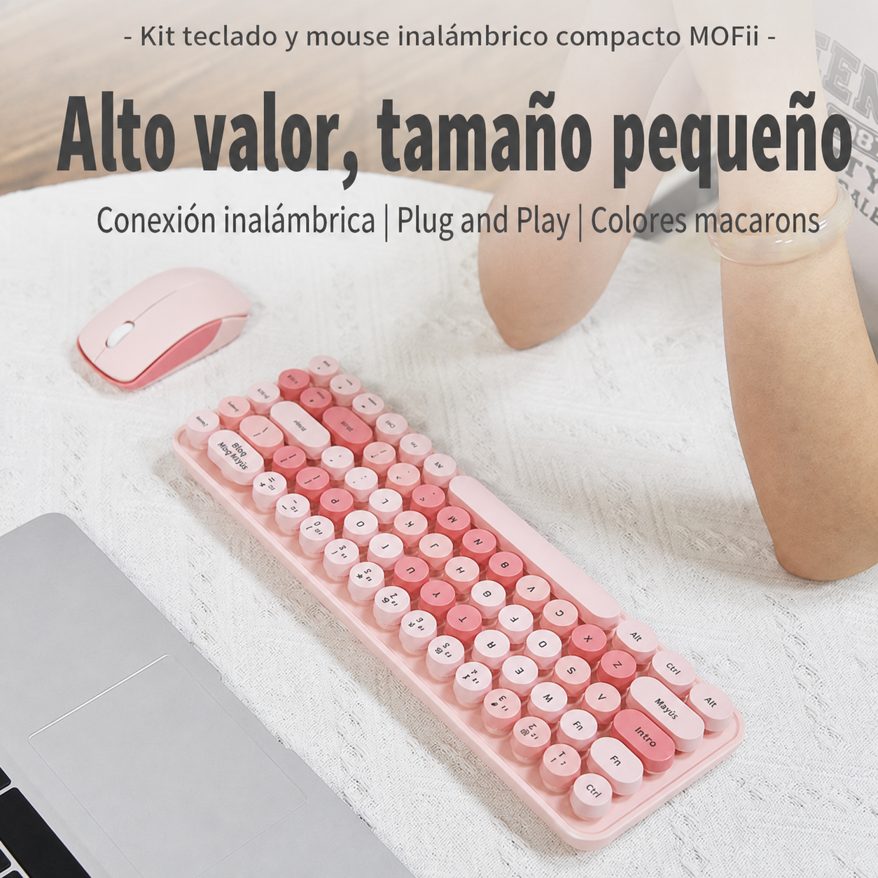 Kit Teclado y Mouse Inalámbrico MOFii i豆 Compacto - 3