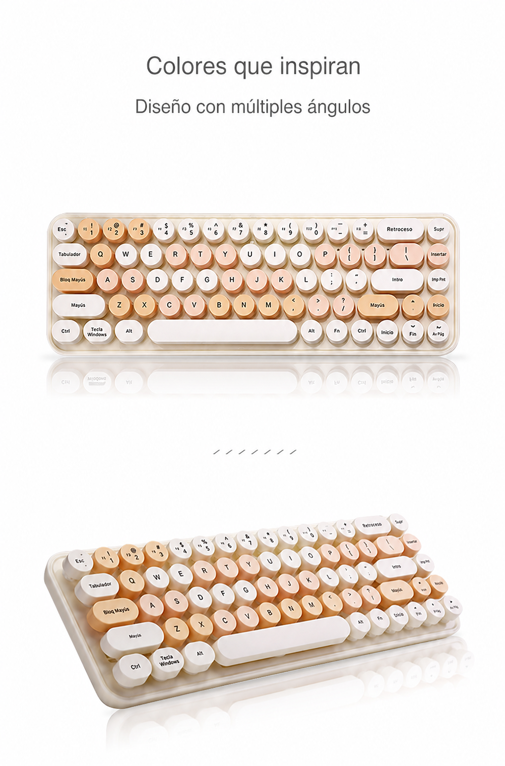 Kit Teclado y Mouse Inalámbrico MOFii i豆 Compacto - 12