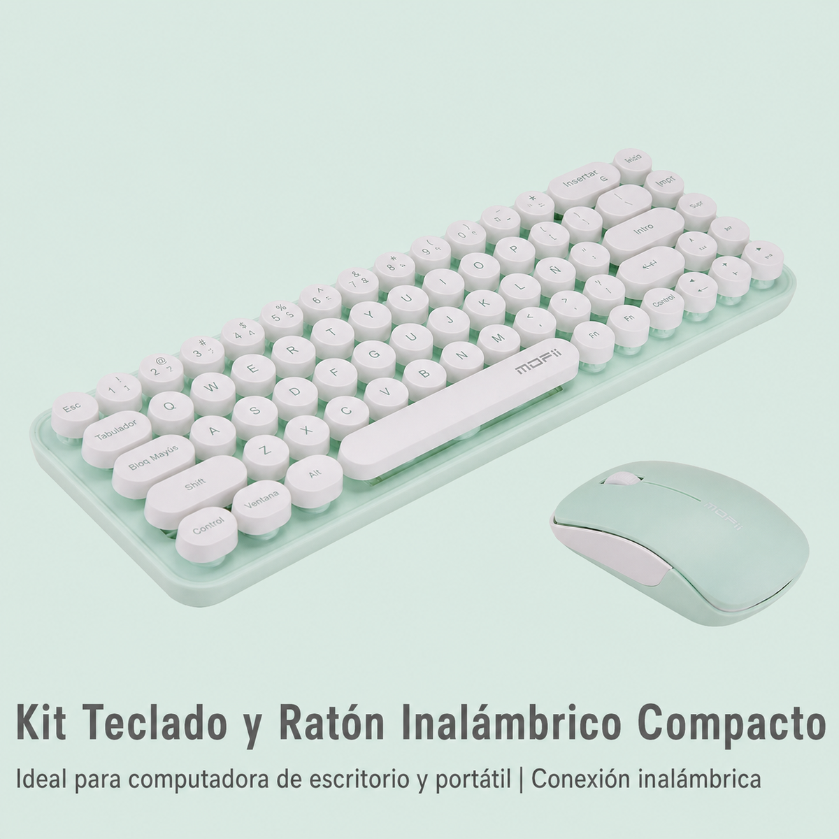 Kit Teclado y Mouse Inalámbrico MOFii i豆 Compacto - 7