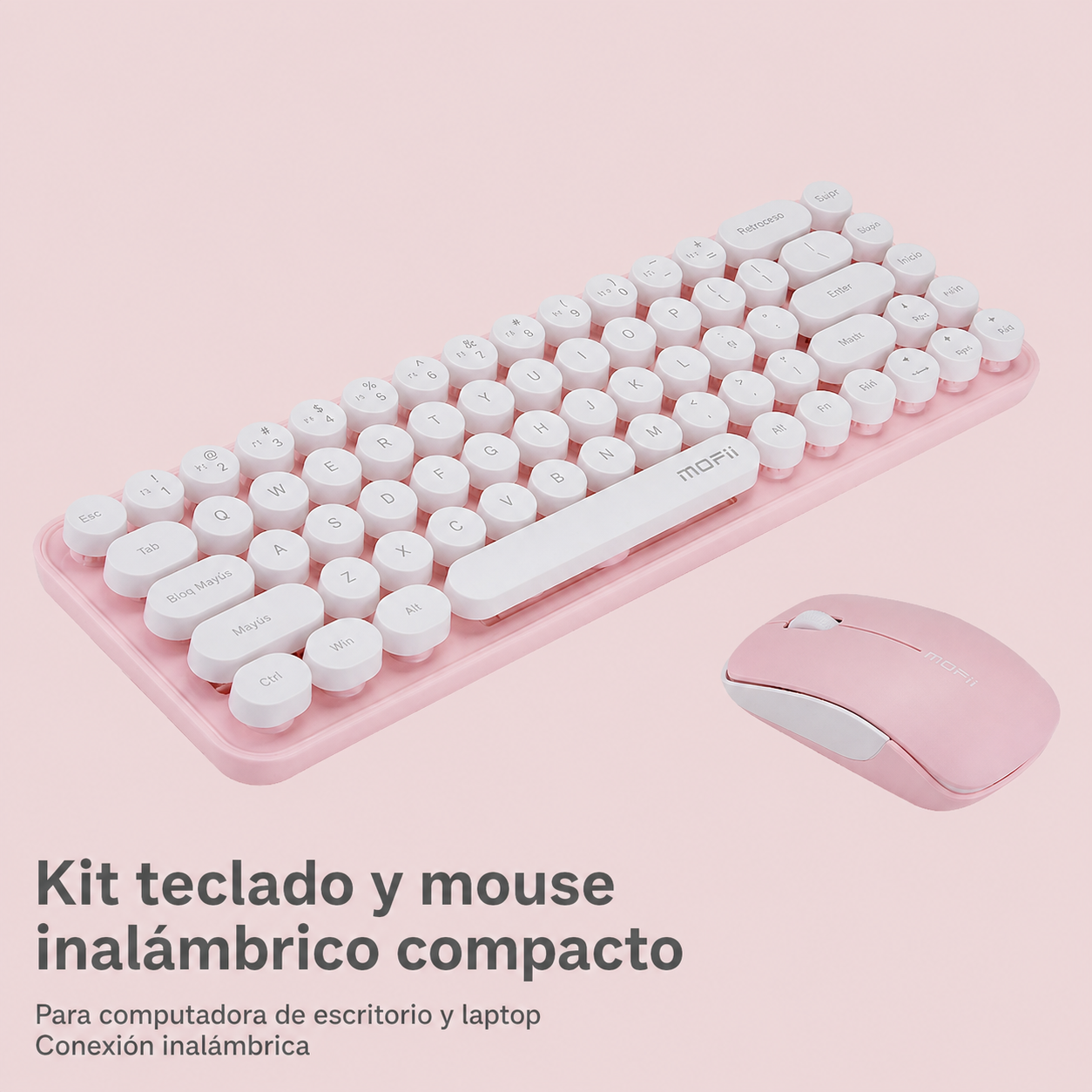 Kit Teclado y Mouse Inalámbrico MOFii i豆 Compacto - 1