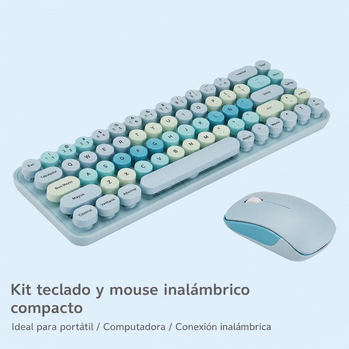 Kit Teclado y Mouse Inalámbrico MOFii i豆 Compacto
