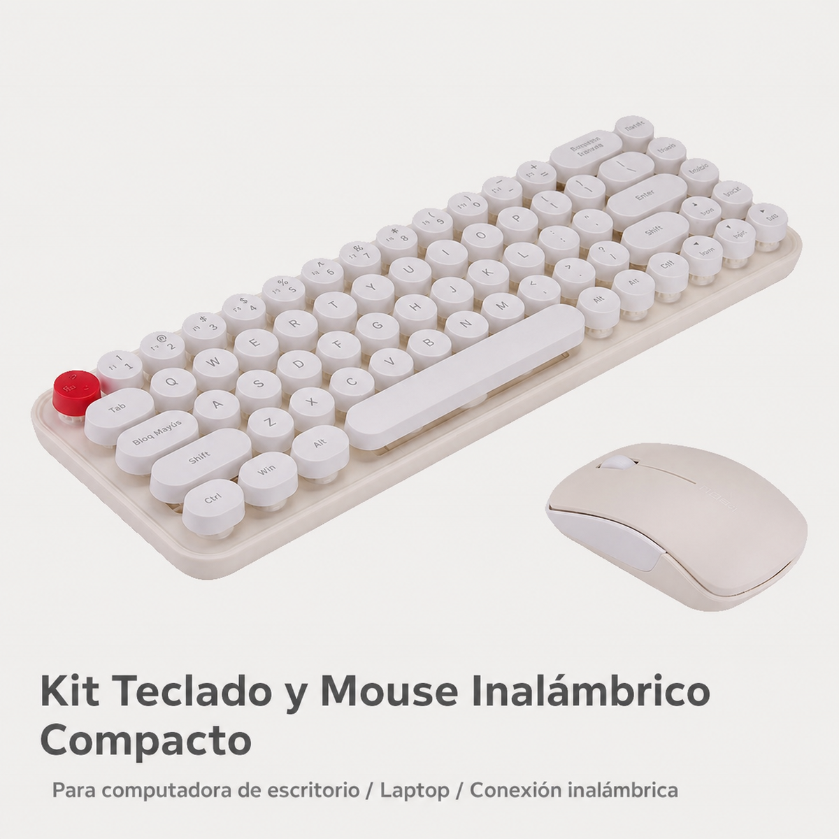 Kit Teclado y Mouse Inalámbrico MOFii i豆 Compacto
