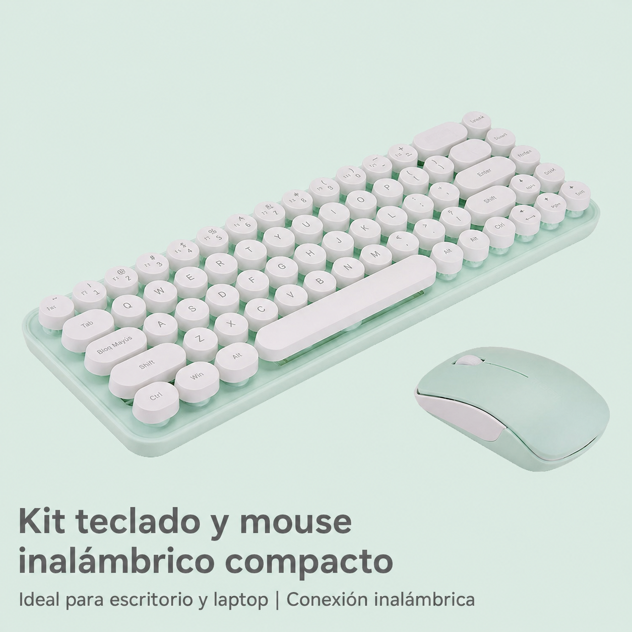Kit Teclado y Mouse Inalámbrico MOFii i豆 Compacto