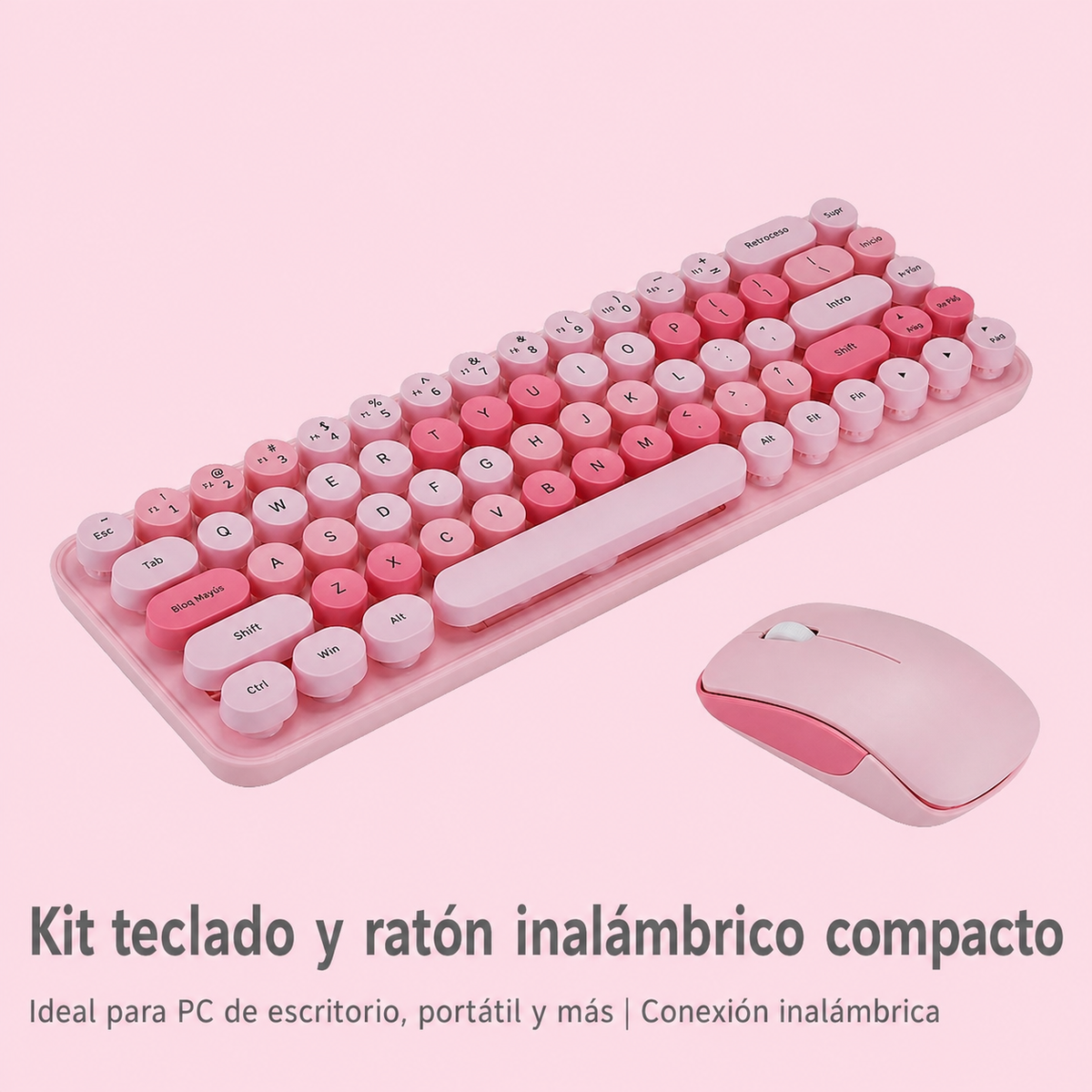 Kit Teclado y Mouse Inalámbrico MOFii i豆 Compacto