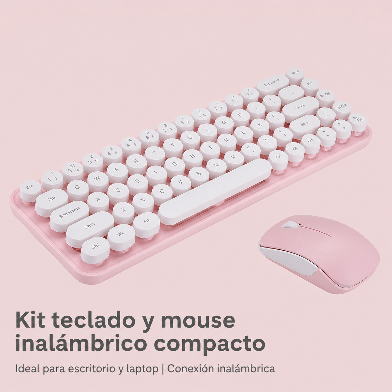 Kit Teclado y Mouse Inalámbrico MOFii i豆 Compacto
