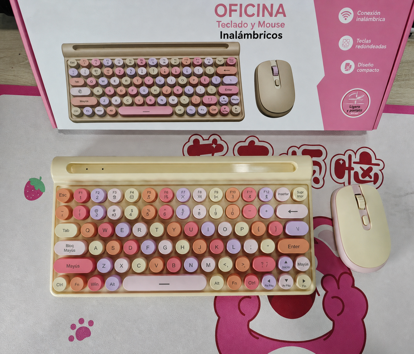 Teclado y Mouse Inalámbricos MOFii 65 Teclas - 7