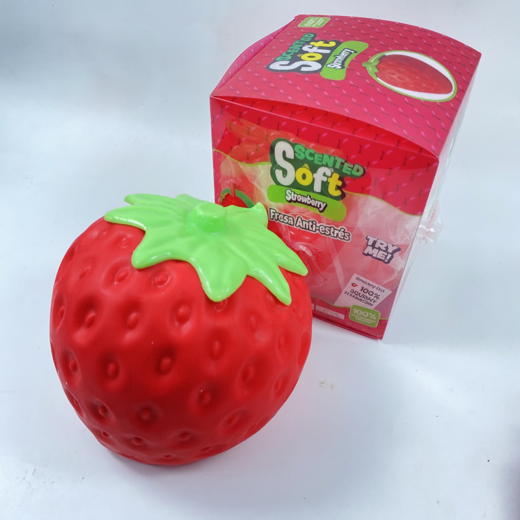 Fresa Antiestrés Gigante Squishy de TPR Slow Rise - 5