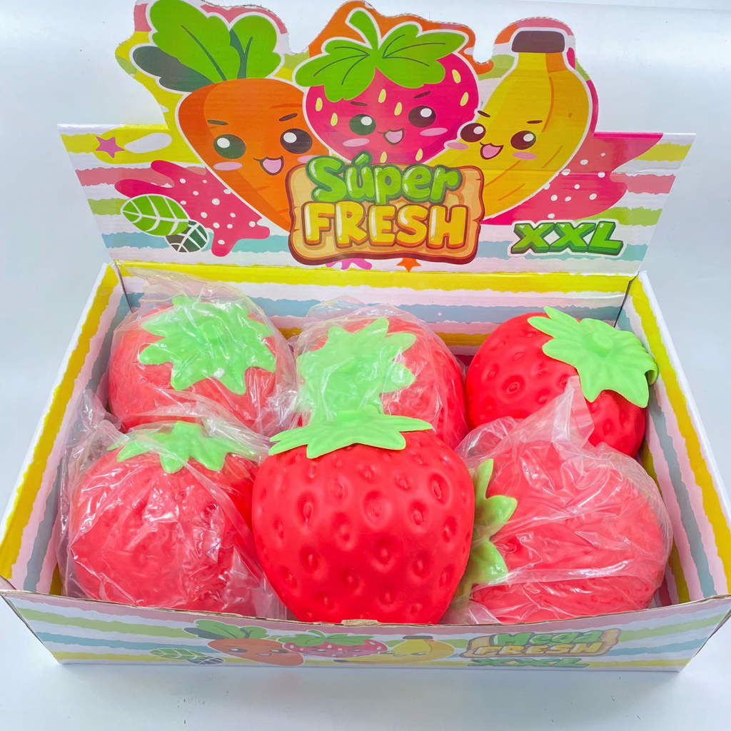 Fresa Antiestrés Gigante Squishy de TPR Slow Rise - 6