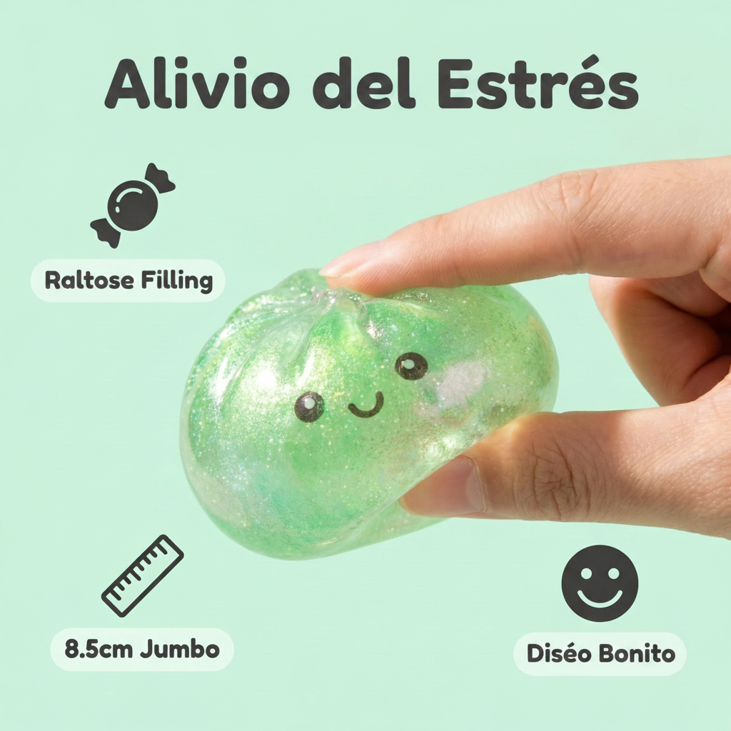 Juguete Antiestés Bun Apretable de TPR con Diseños Variados - 10