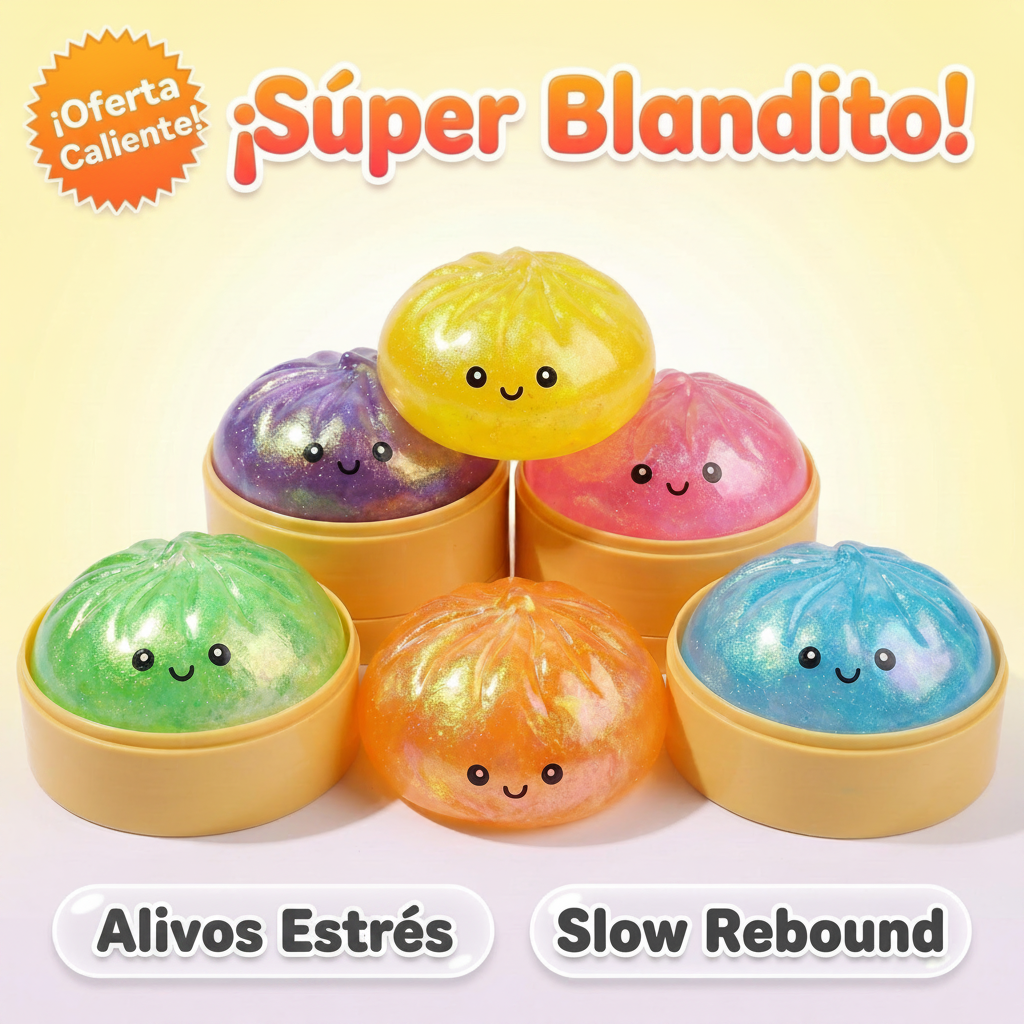 Juguete Antiestés Bun Apretable de TPR con Diseños Variados - 12