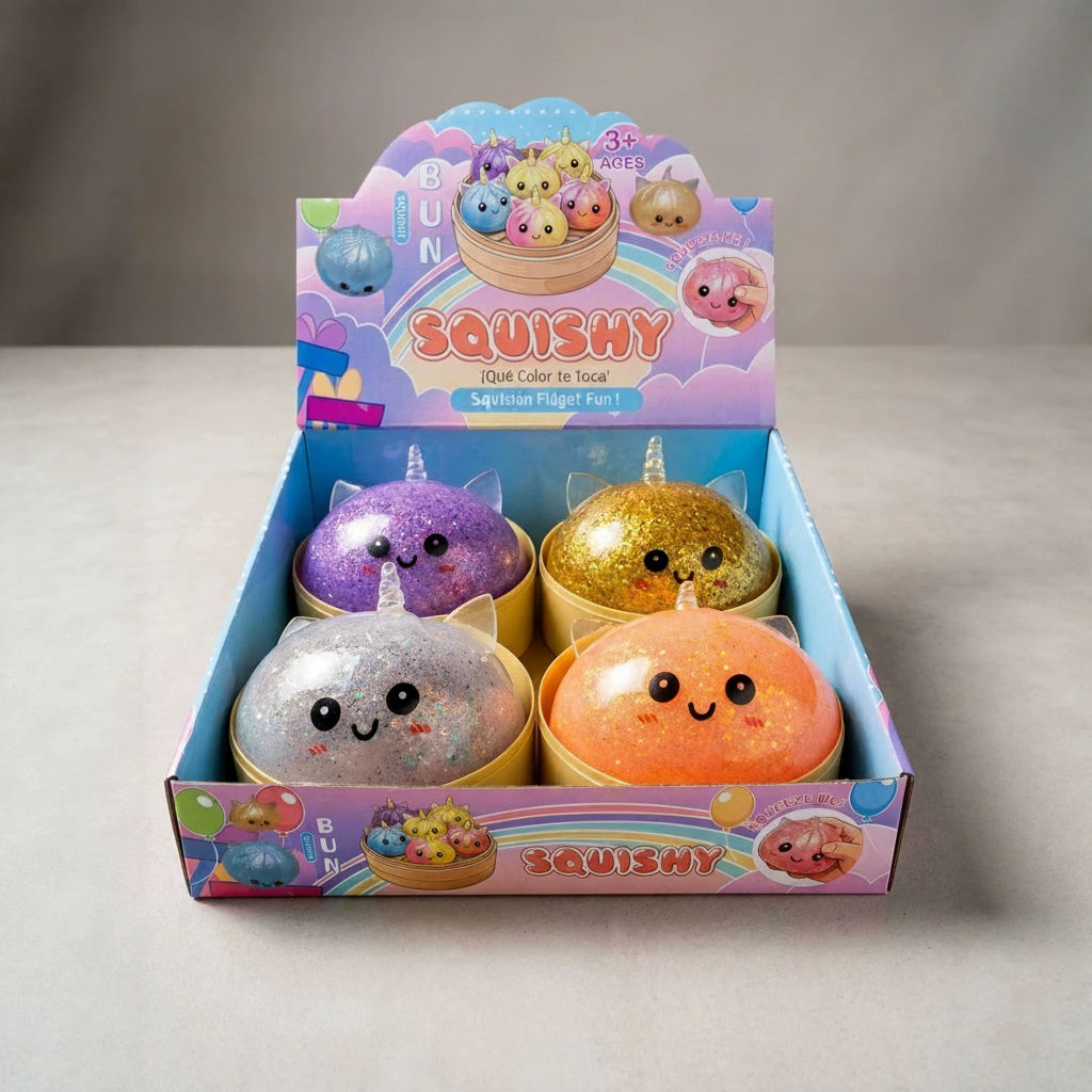 Juguete Antiestés Bun Apretable de TPR con Diseños Variados - 2