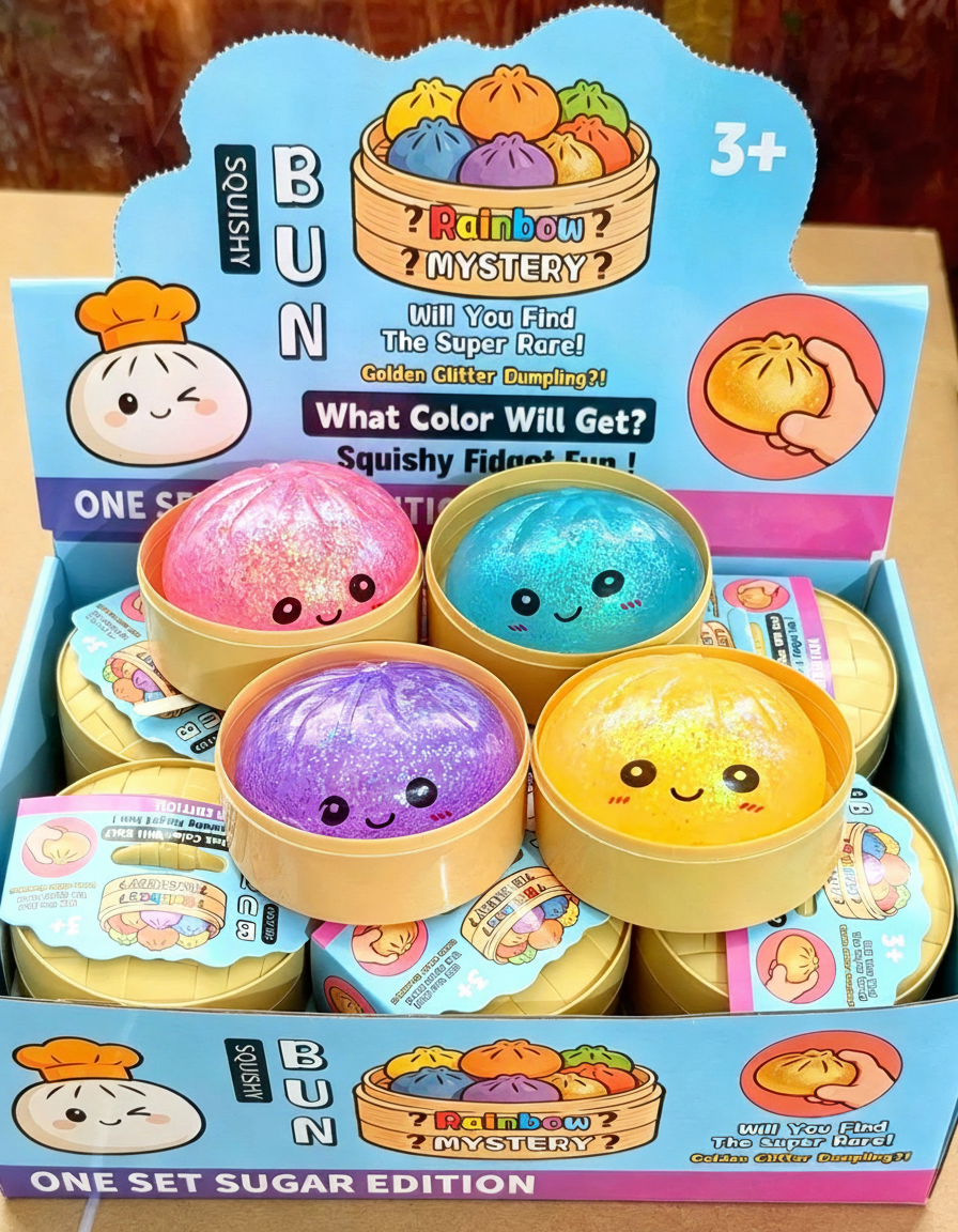 Juguete Antiestés Bun Apretable de TPR con Diseños Variados - 8