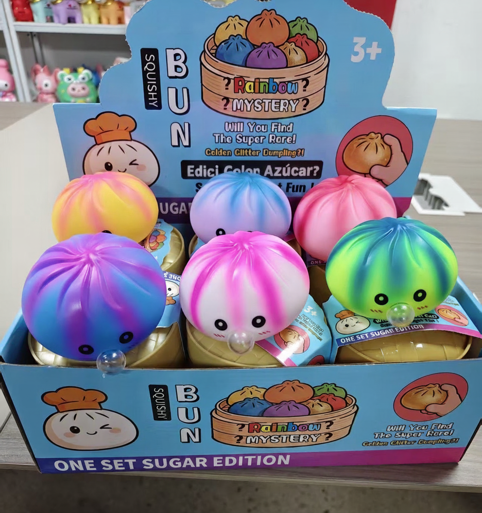 Juguete Antiestés Bun Apretable de TPR con Diseños Variados - 9