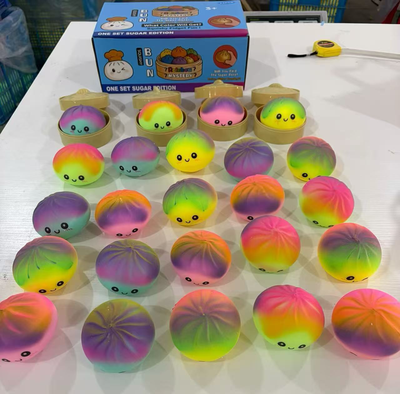 Juguete Antiestés Bun Apretable de TPR con Diseños Variados