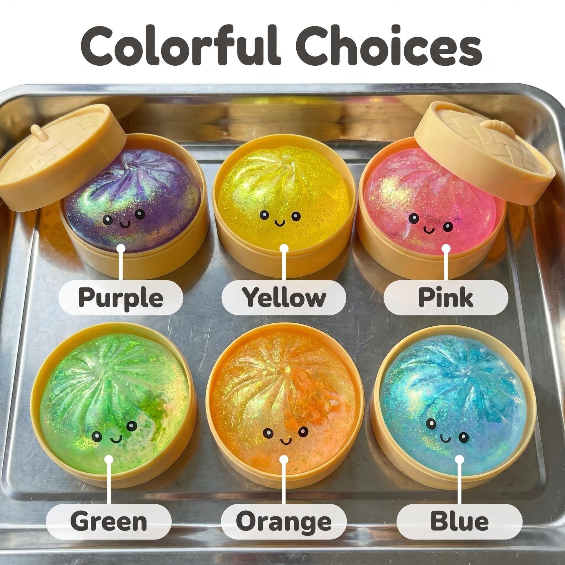 Juguete Antiestés Bun Apretable de TPR con Diseños Variados