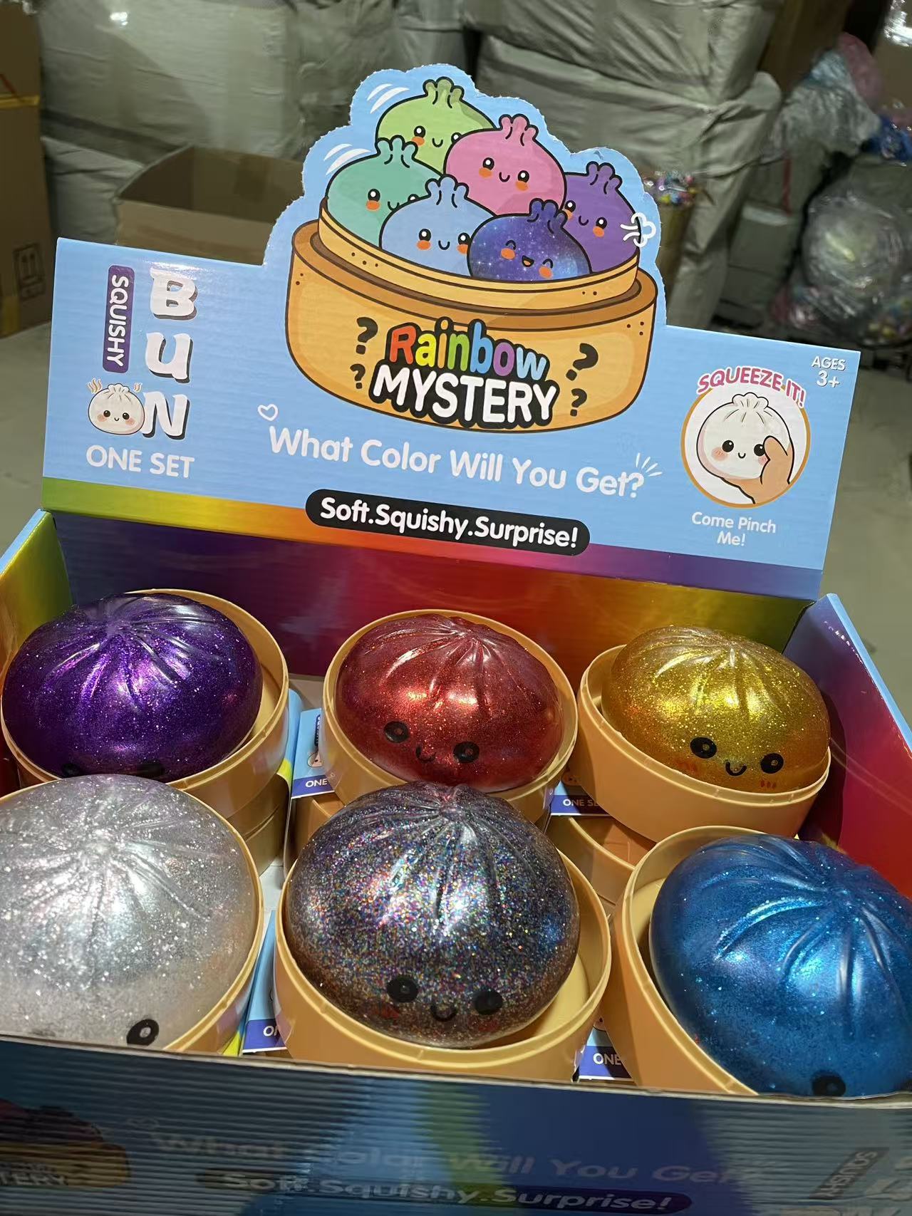 Juguete Antiestés Bun Apretable de TPR con Diseños Variados
