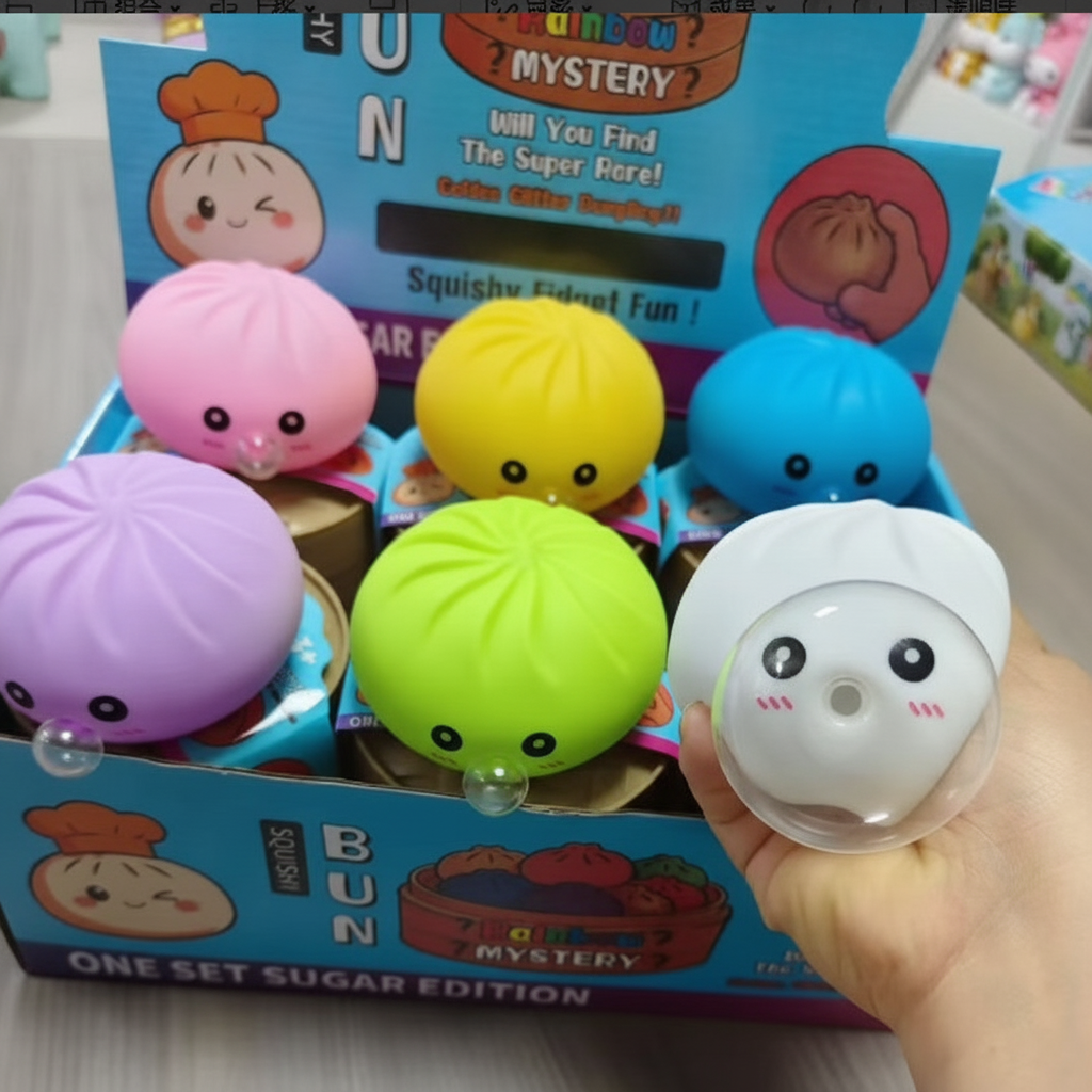 Juguete Antiestés Bun Apretable de TPR con Diseños Variados