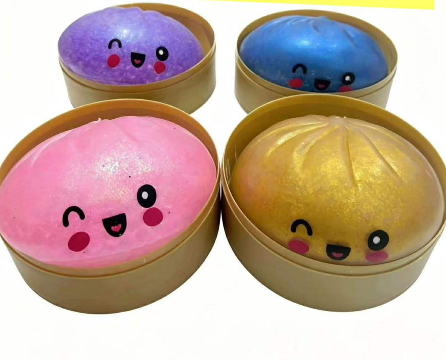 Juguete Antiestés Bun Apretable de TPR con Diseños Variados
