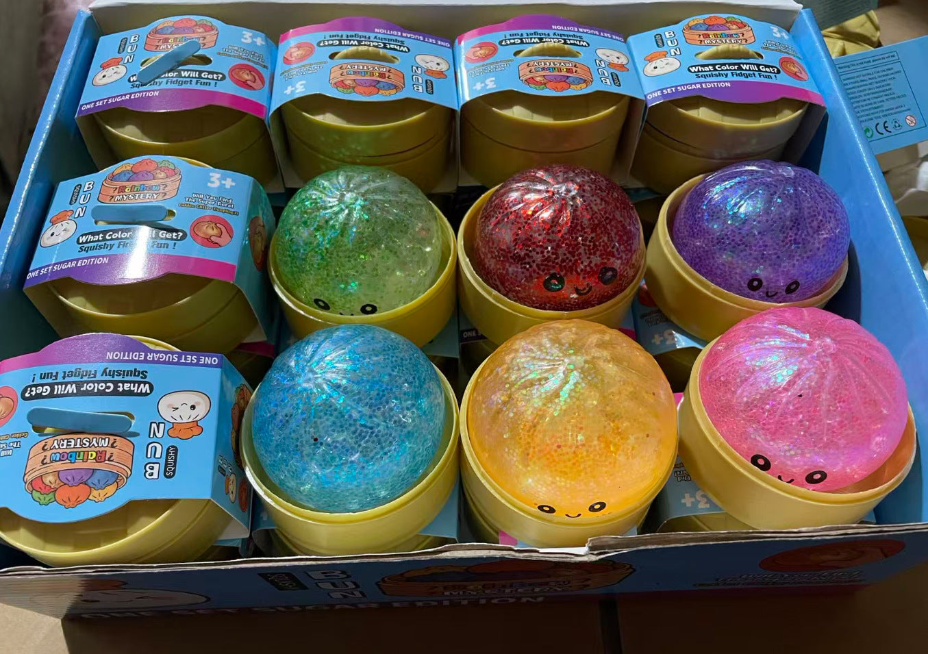 Juguete Antiestés Bun Apretable de TPR con Diseños Variados