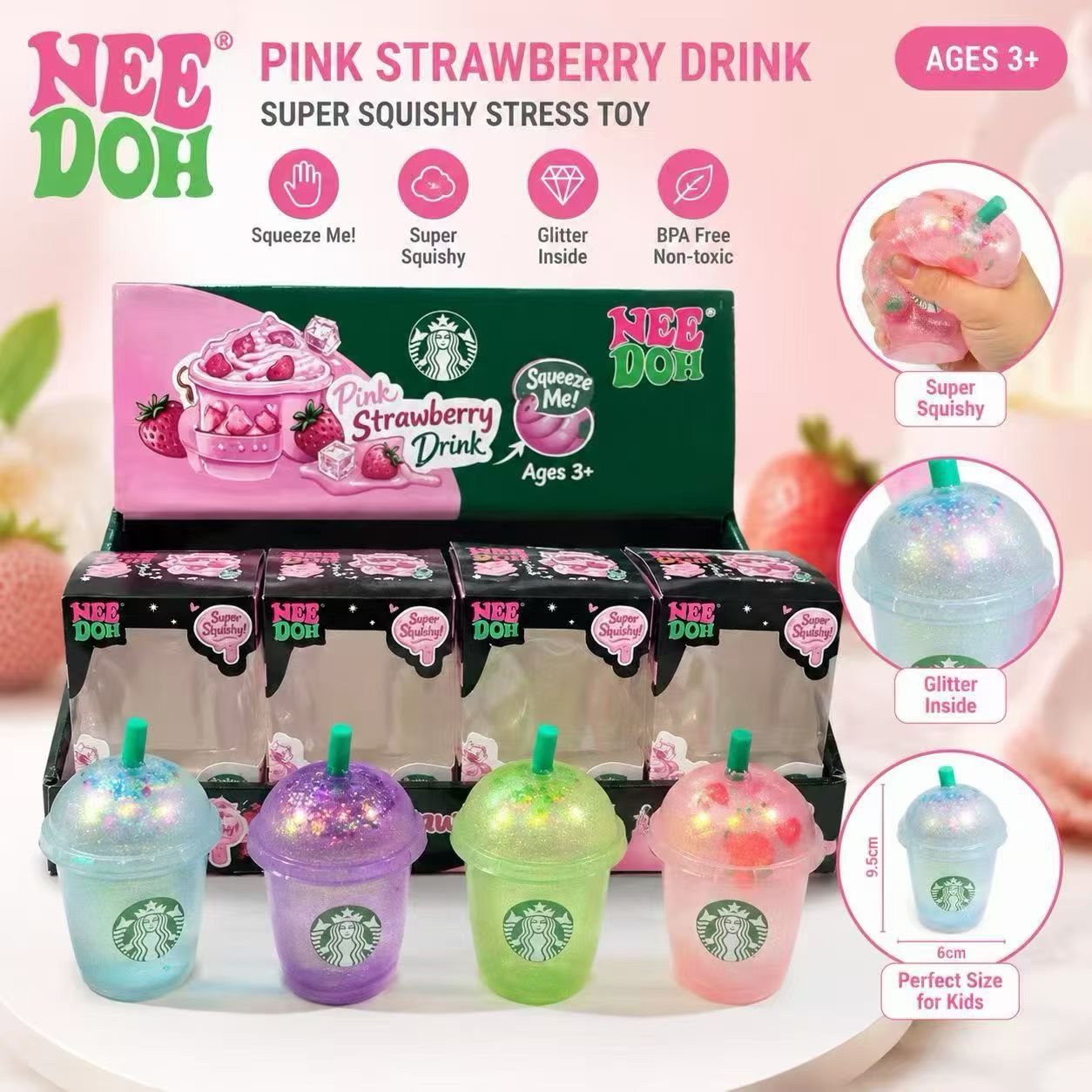 Juguete Antiestés Bun Apretable de TPR con Diseños Variados