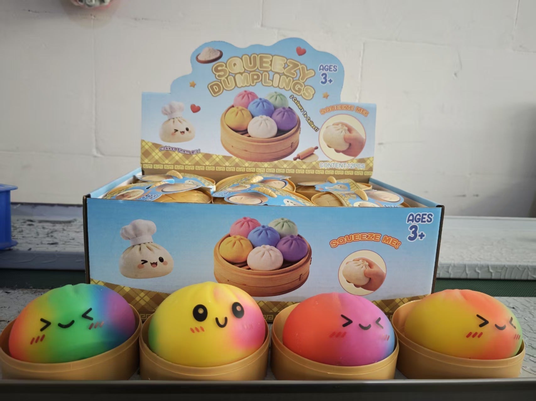 Juguete Antiestés Bun Apretable de TPR con Diseños Variados