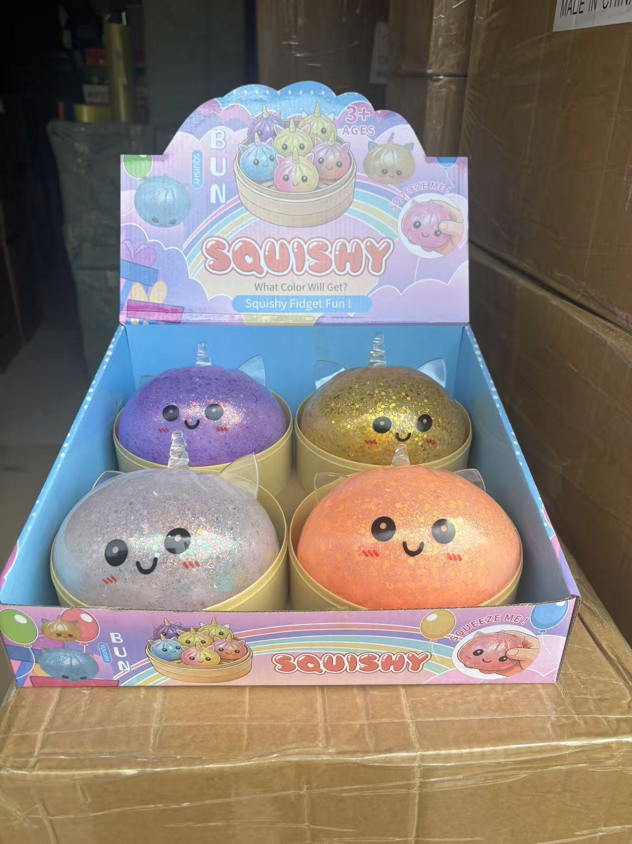 Juguete Antiestés Bun Apretable de TPR con Diseños Variados