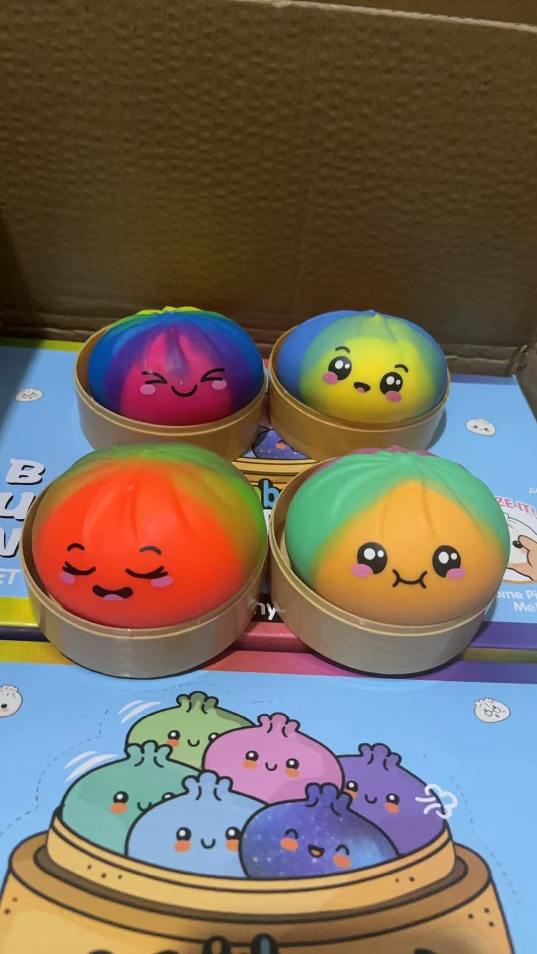 Juguete Antiestés Bun Apretable de TPR con Diseños Variados