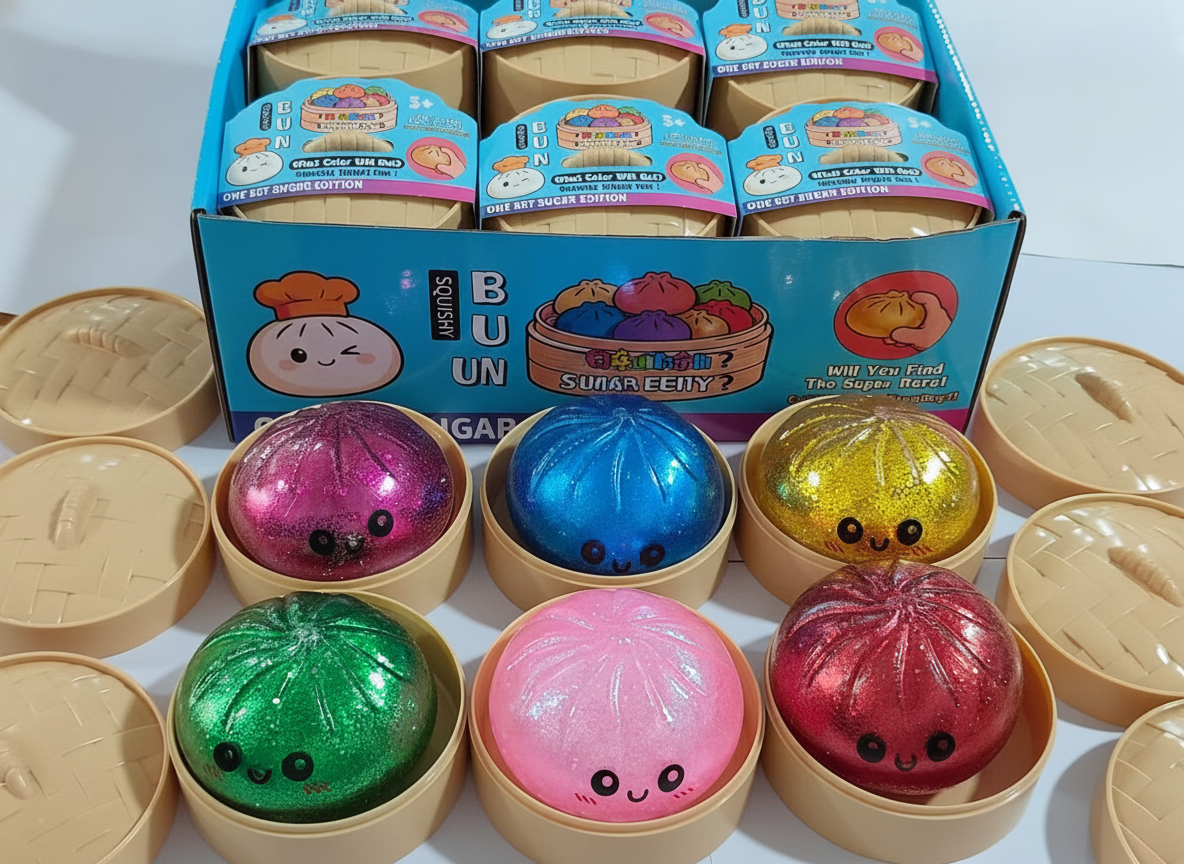 Juguete Antiestés Bun Apretable de TPR con Diseños Variados