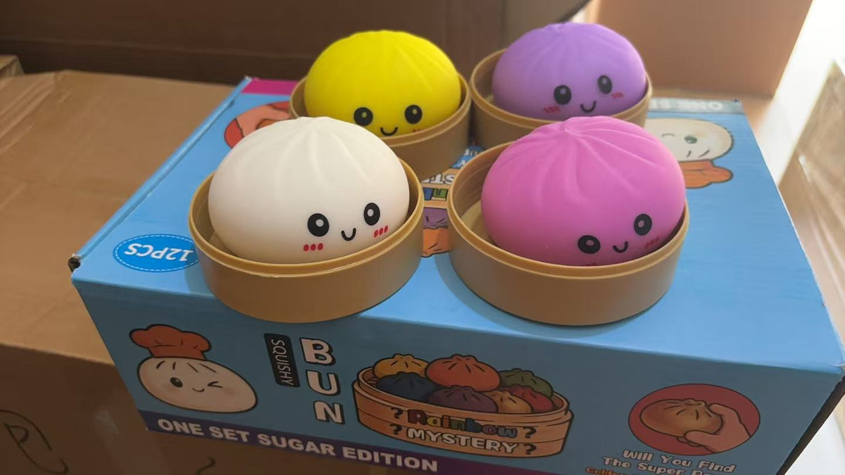 Juguete Antiestés Bun Apretable de TPR con Diseños Variados