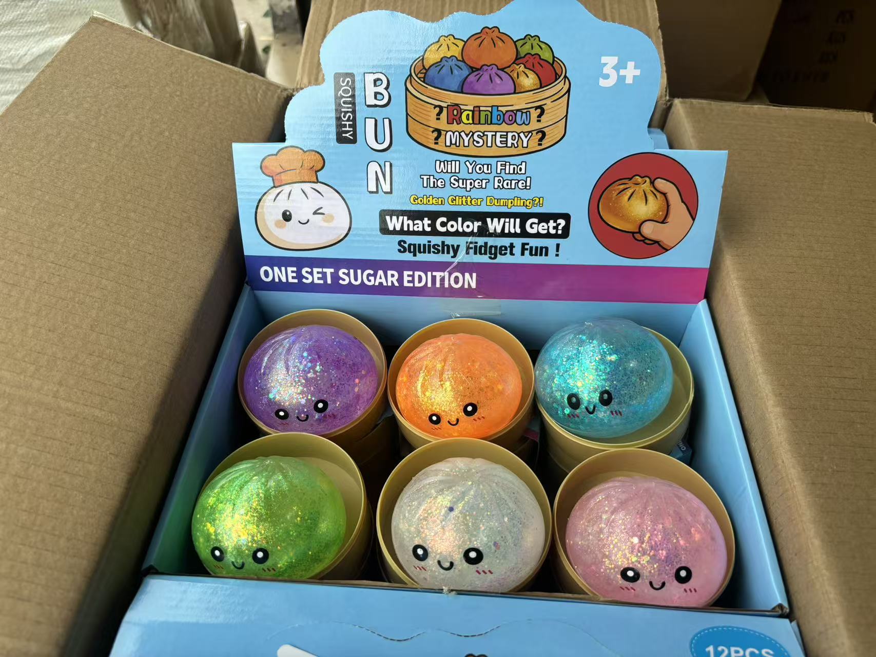 Juguete Antiestés Bun Apretable de TPR con Diseños Variados