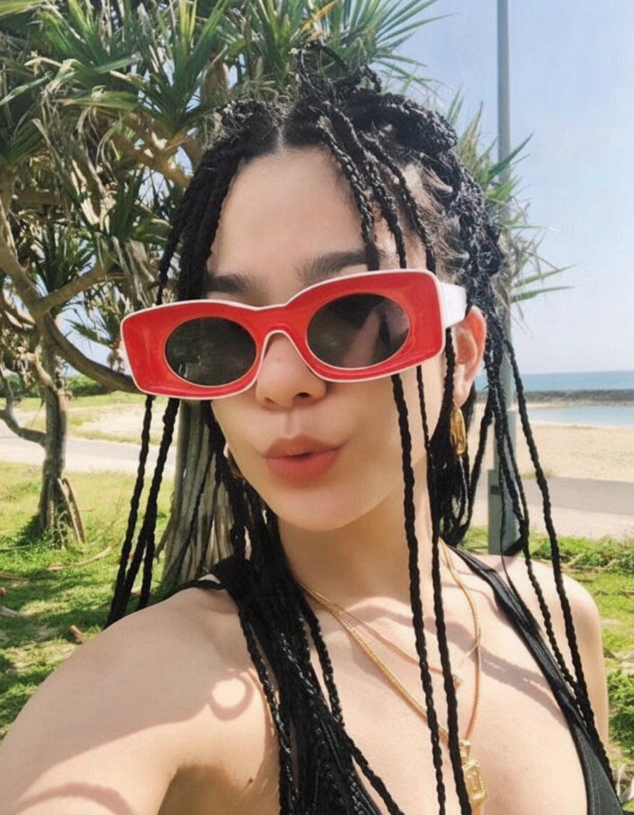 Lentes de sol cuadrados candy color UV400 unisex - 10