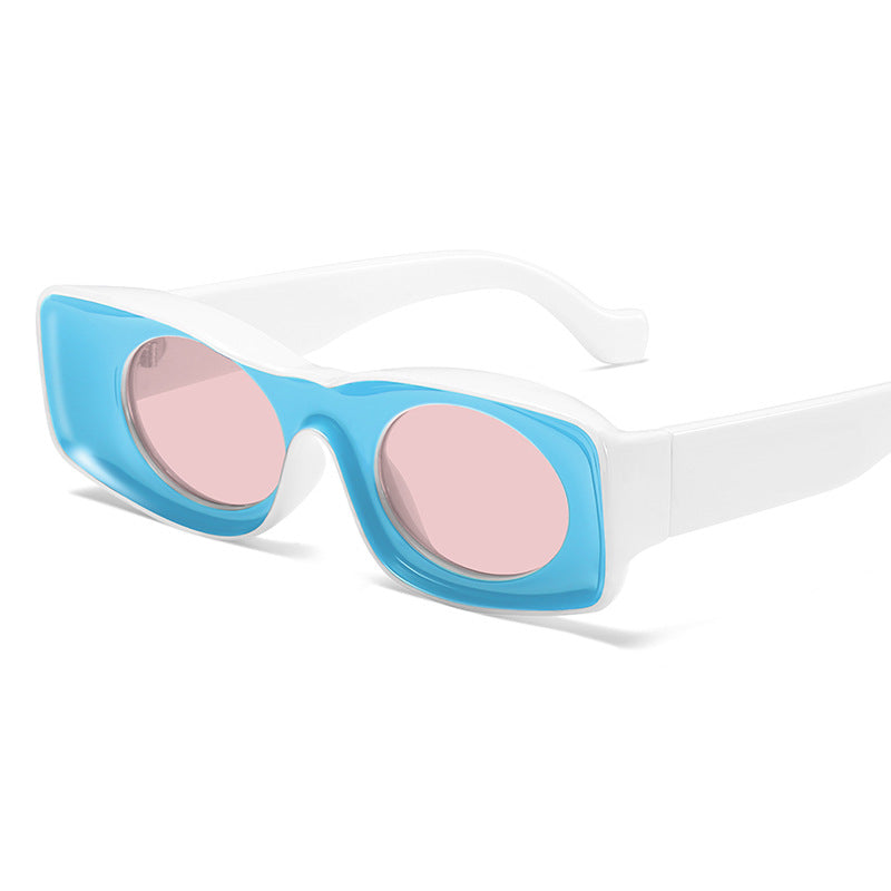 Lentes de sol cuadrados candy color UV400 unisex