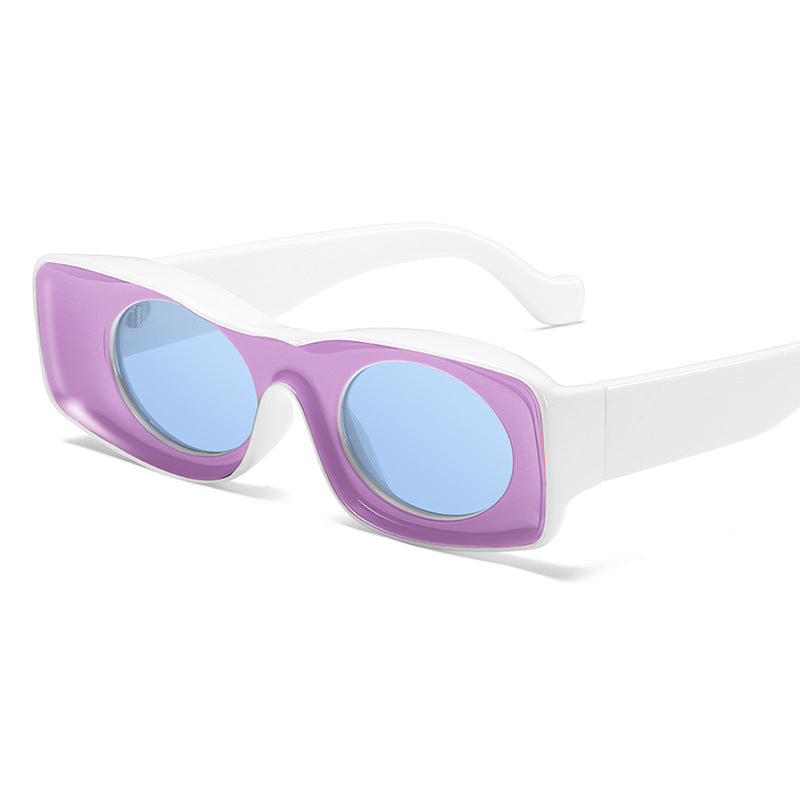 Lentes de sol cuadrados candy color UV400 unisex