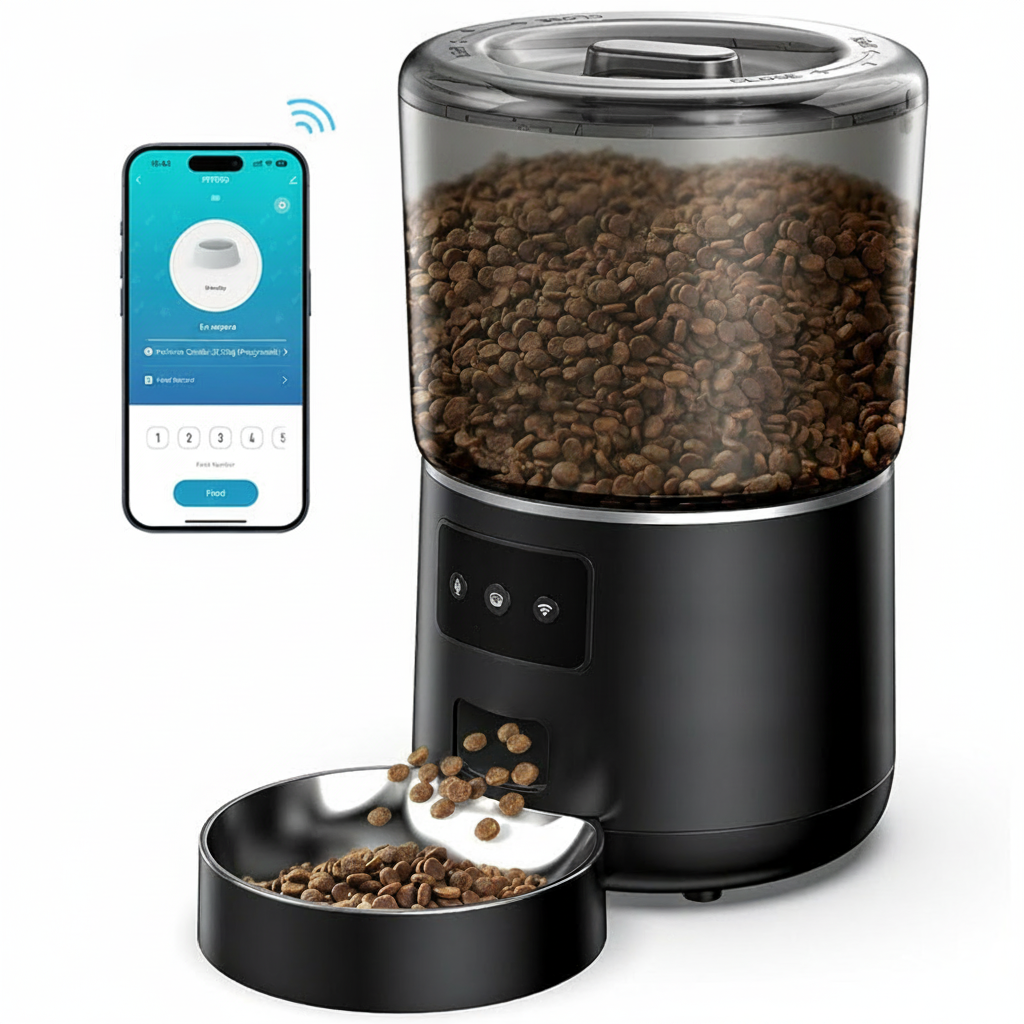 Comedero Automático para Mascotas 4L con WiFi y App - 1
