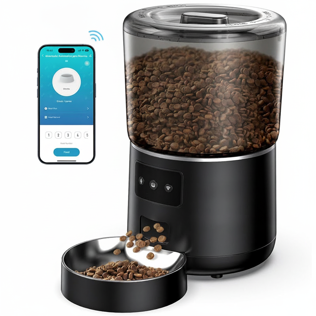 Comedero Automático para Mascotas 4L con WiFi y App - 2