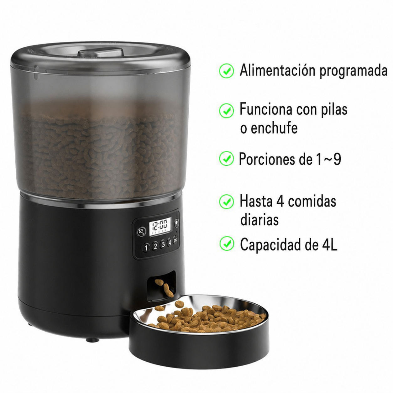 Comedero Automático para Mascotas 4L con WiFi y App