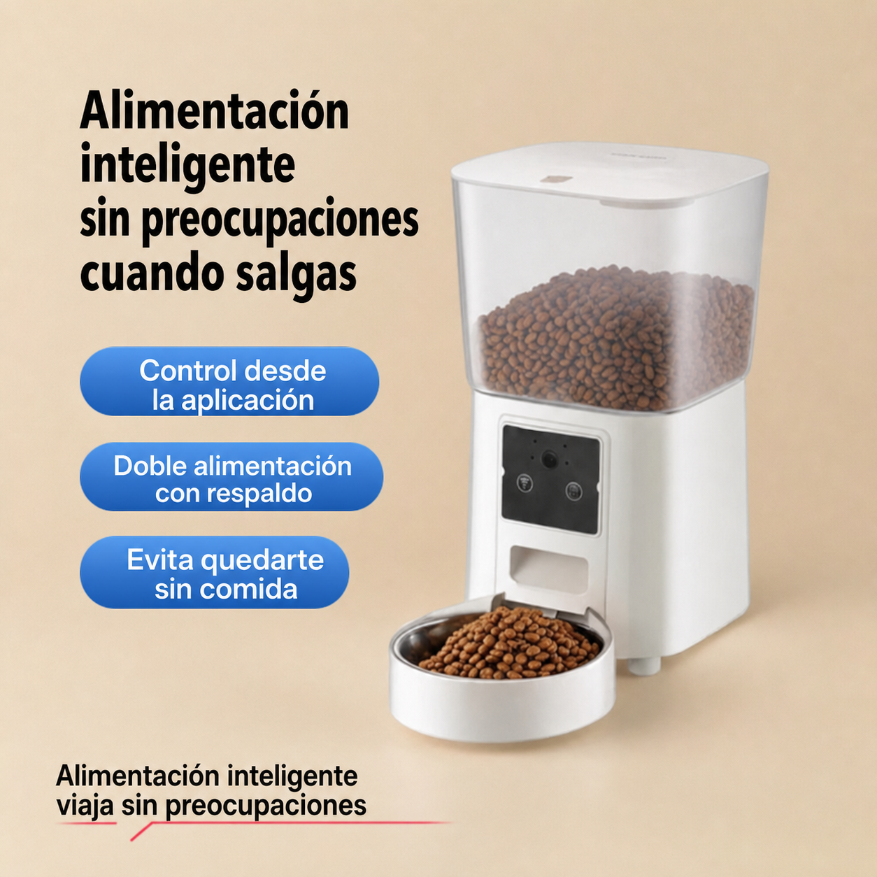 Comedero Automático Inteligente para Gatos y Perros