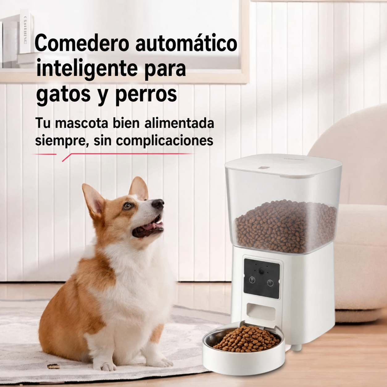 Comedero Automático Inteligente para Gatos y Perros