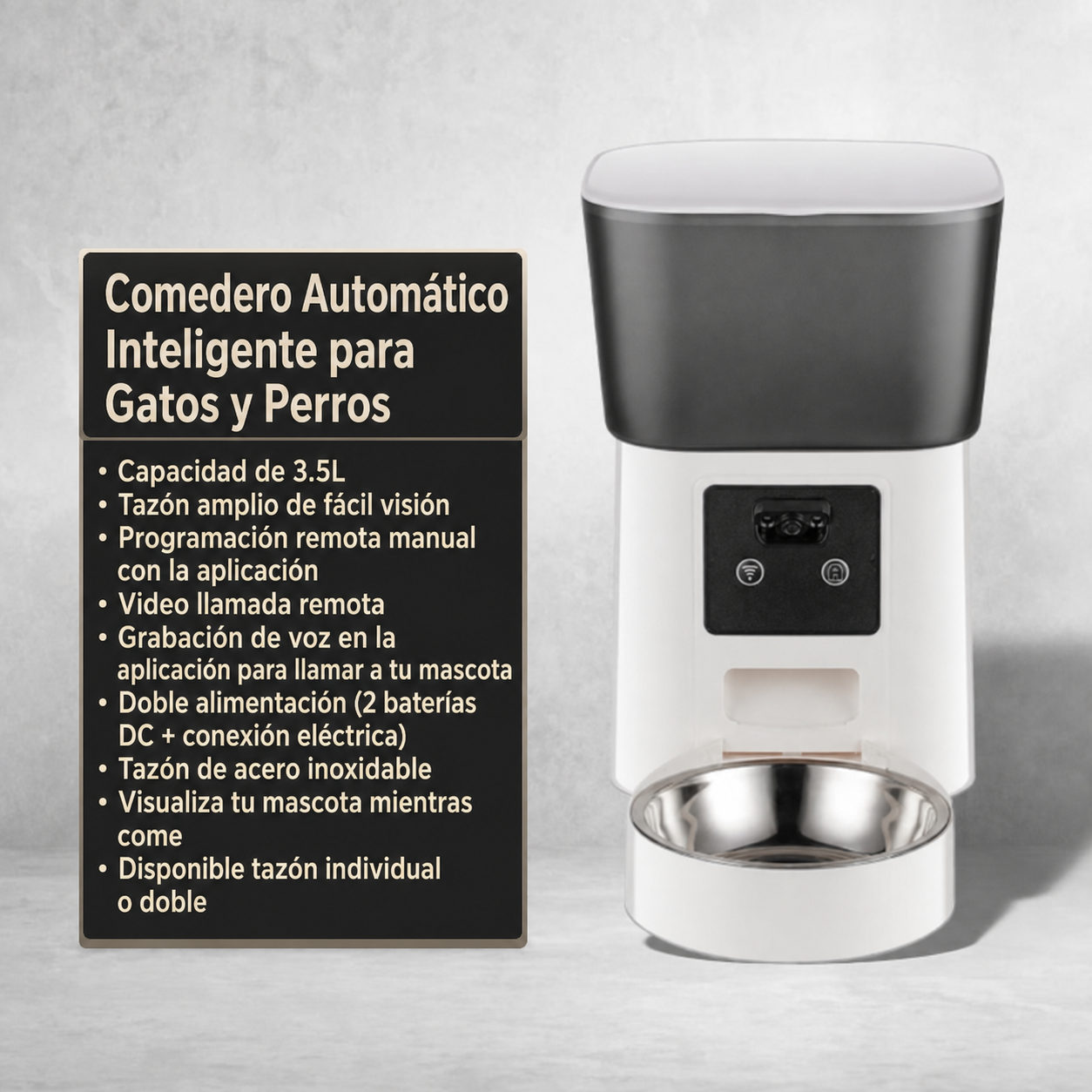 Comedero Automático Inteligente para Gatos y Perros