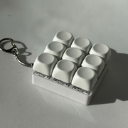 Llavero Antiestrés Teclado Mecánico Macaron con Luz - 1