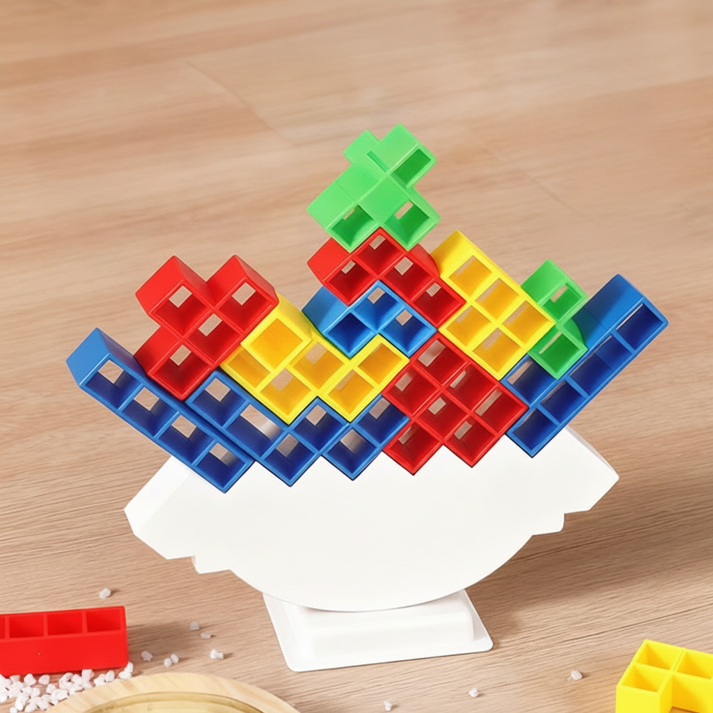 Juego de Equilibrio Tipo Tetris Apilable 16-64 pzas - 2