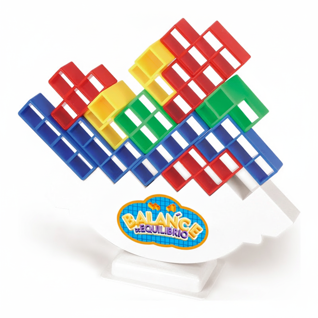 Juego de Equilibrio Tipo Tetris Apilable 16-64 pzas - 3
