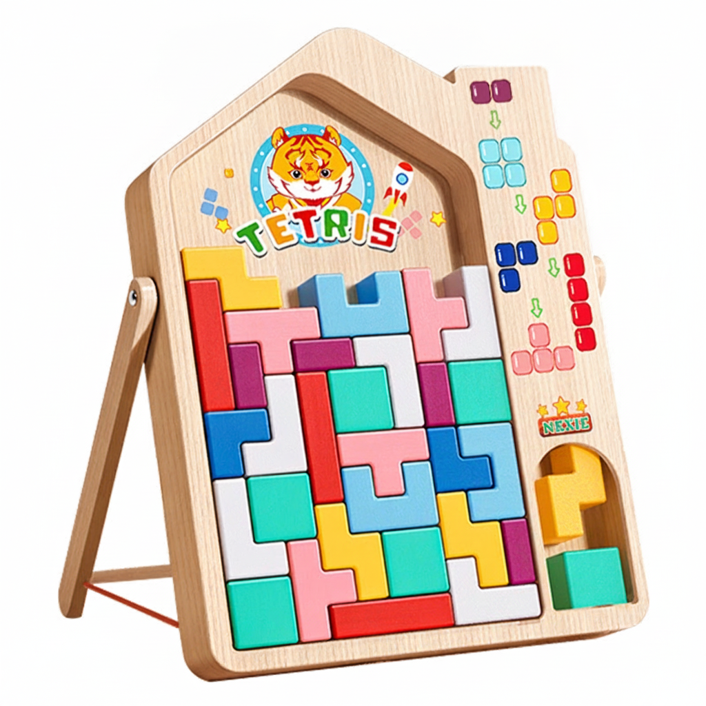 Bloques Magnéticos Tetris de Madera para Niños 4-6 Años - 5